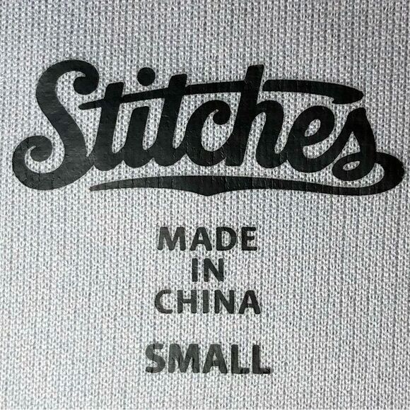 Stitches New York Yankees Quarter Zip Pullover in Blue Heather/Grey Women’s S - Picture 8 of 9